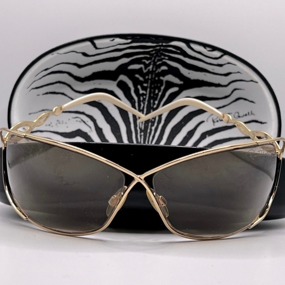 Roberto Cavalli sunglasses Women’s Oversized Designer Sunglasses - Gold main image 14